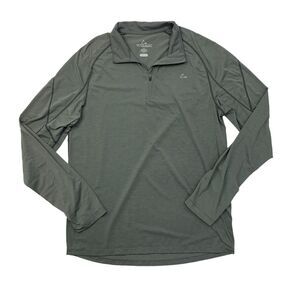 Paradox Sweatshirt Mens M Medium Gray Merino Blend Long Sleeve Quarter Zip